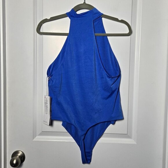 NWT Lululemon Wundermost Ultra-Soft Nulu Mockneck Bodysuit - L Pipe Dream Blue - Picture 4 of 7